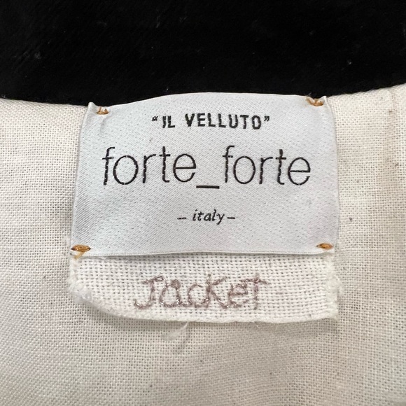 forte_forte black velvet blazer NWOT - Picture 4 of 4